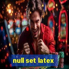 null set latex